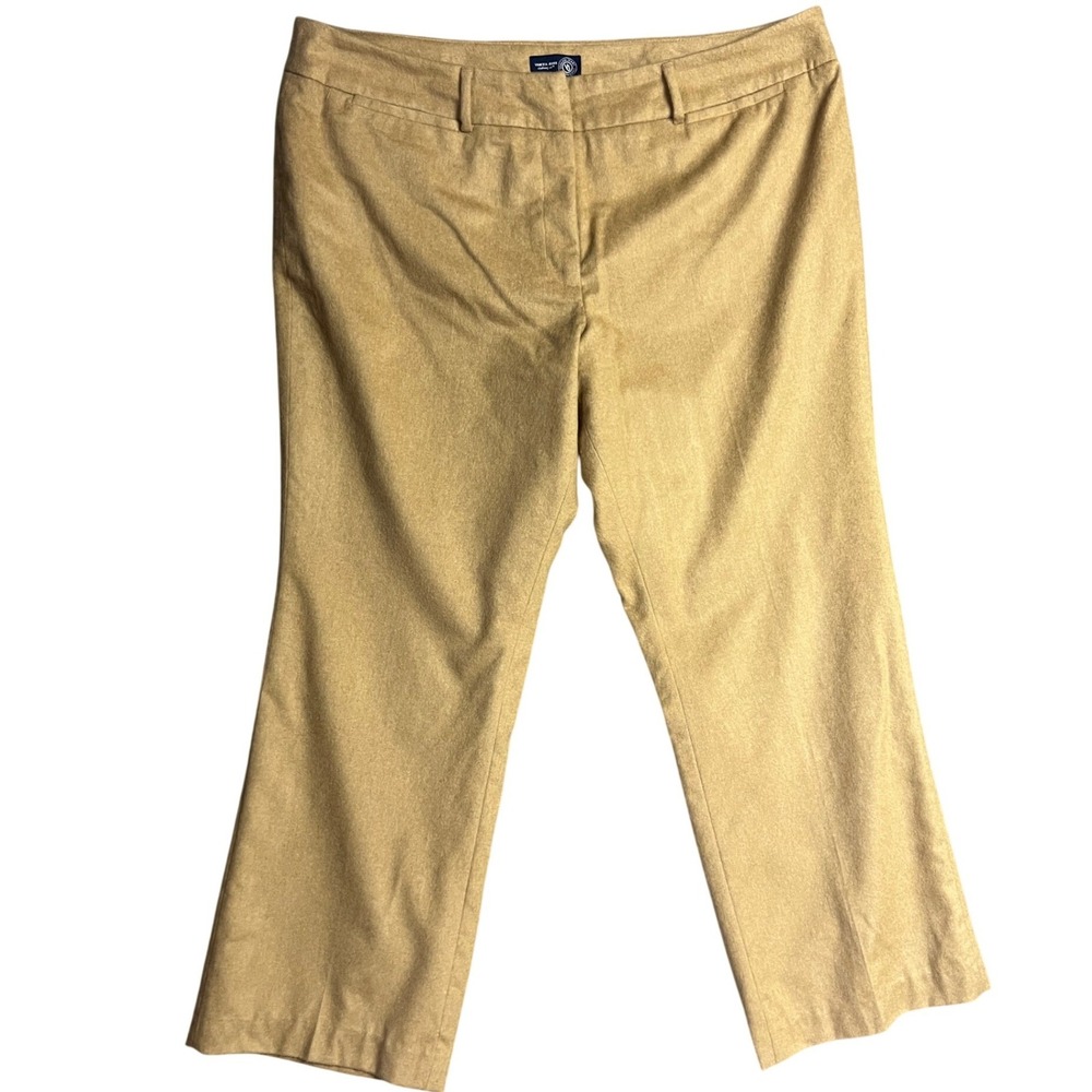 Venezia Jeans Wool Blend Trousers Womens 22 Camel New Lined Straight Leg Slacks